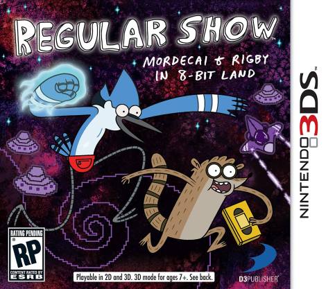 Regular Show Mordecai and Rigby in 8Bit Land 3DS
