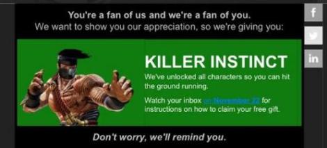 Killer Instinct freebie